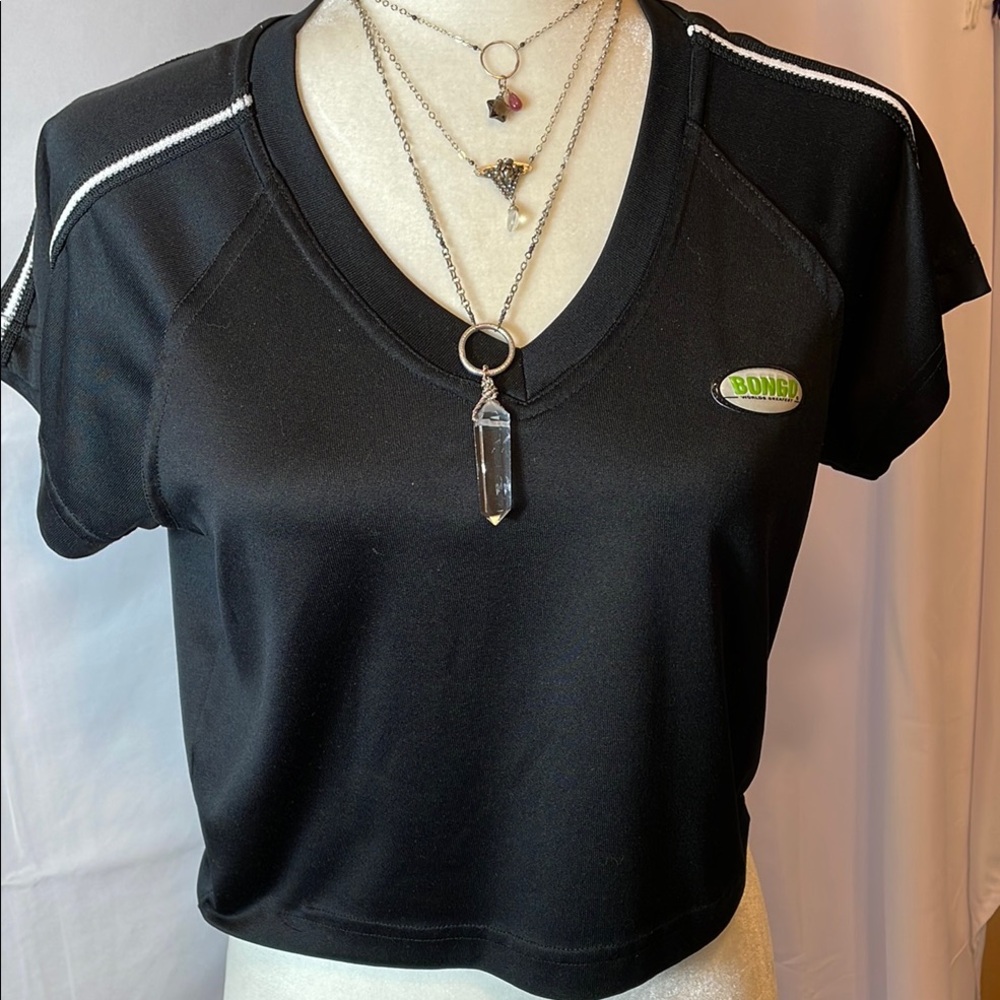 Bongo Black V-Neck Women's Top